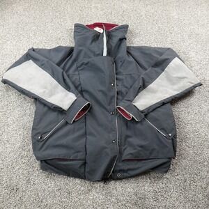 VTG Goretex Jacket Mens XL Gray Waterproof Zip Windbreaker Outdoor Hiking Coat